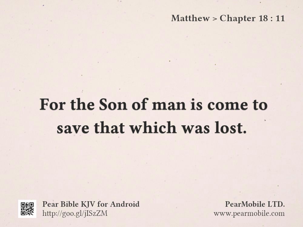 Matthew, Chapter 18:11